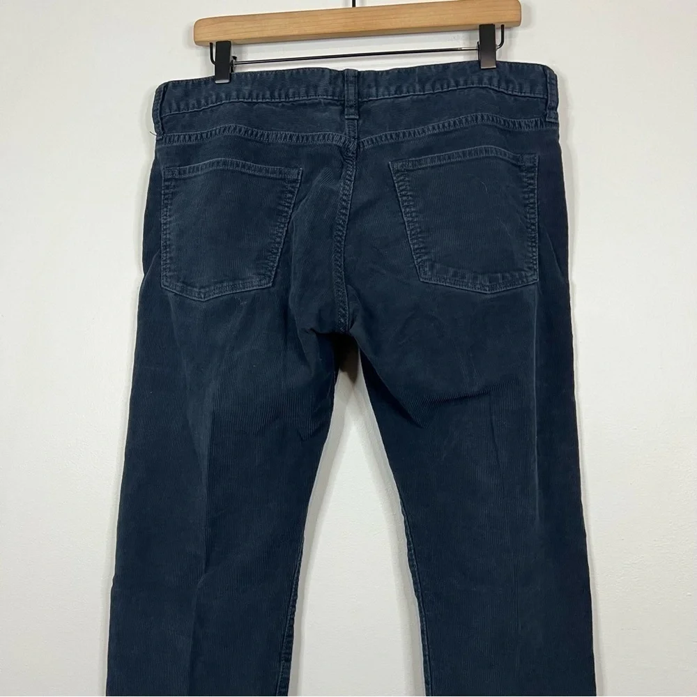 J. Crew Black Slim Straight Corduroy Jeans 33W
